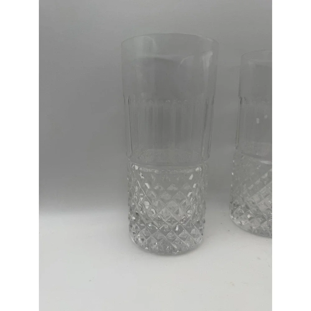 Vintage‎ Mikasa Buckingham Lead Crystal Highball Glasses Set of 2 Hoya 6